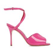 Manolo Blahnik Hourani Pink Sandal Pink, Dam