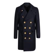 Dsquared2 Double-Breasted Coats Black, Herr