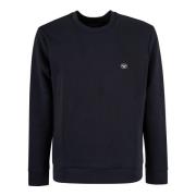 Emporio Armani Sweatshirts Blue, Herr