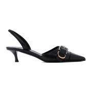 Givenchy Voyou Slingback Sandaler i Svart Black, Dam