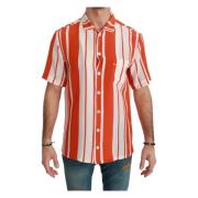 Dolce & Gabbana Short Sleeve Shirts Multicolor, Herr