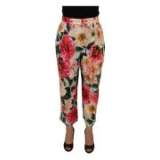 Dolce & Gabbana Cropped Trousers Multicolor, Dam