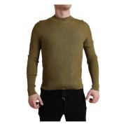 Dolce & Gabbana Round-neck Knitwear Green, Herr