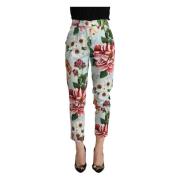 Dolce & Gabbana Cropped Trousers Multicolor, Dam