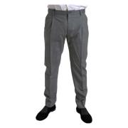 Dolce & Gabbana Suit Trousers Gray, Herr