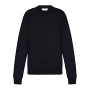 Ami Paris Sweatshirt med logotyp Black, Dam