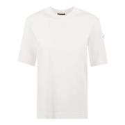 Moncler Vit SS T-shirt Polos White, Dam