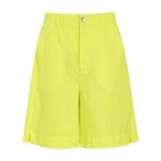 Bitte Kai Rand Airy Linen Shorts Fluorite Green Yellow, Dam