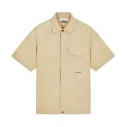 Stone Island Kortärmad Skjorta (Sand) Beige, Herr