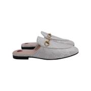 Gucci Vintage Pre-owned Belagd canvas mules Gray, Dam