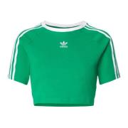 Adidas Originals Grön 3 Stripes Baby T-shirt Green, Dam