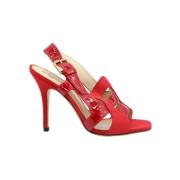 Yves Saint Laurent Vintage Pre-owned Laeder sandaler Red, Dam