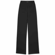 7 Days Active Wide Trousers Black, Dam