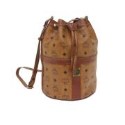 MCM Pre-owned Pre-owned Canvas axelremsvskor Multicolor, Dam