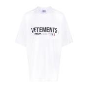 Vetements T-Shirts White, Herr