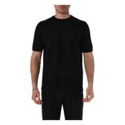 Costumein Linne T-shirt med Regular Fit Black, Herr