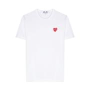 Comme des Garçons Play T-Shirts White, Herr