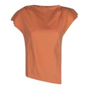 Isabel Marant Peach Sebani Tee Shirt Orange, Dam