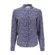 Isabel Marant Klassisk Vit Button-Up Skjorta Multicolor, Dam