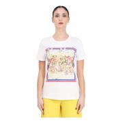 Max Mara Färgstarkt Tryck Vit T-shirt Kvinnor Multicolor, Dam