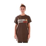 Moschino Sweatshirt T-Shirt Combo Brown, Dam