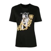 Versace T-Shirts Black, Dam