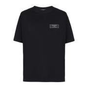 Balmain T-shirt med Pierre-etikett Black, Herr