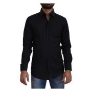 Dolce & Gabbana Casual Shirts Black, Herr