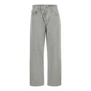 Agolde Wide Trousers Gray, Dam