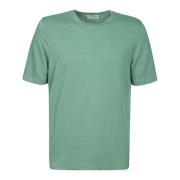Filippo De Laurentiis Linne T-shirt med korta ärmar Green, Herr