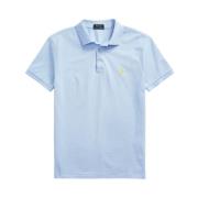 Ralph Lauren Slim-Fit Stretch Piqué Polo Blue, Herr