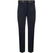 Tommy Hilfiger Straight Trousers Blue, Dam