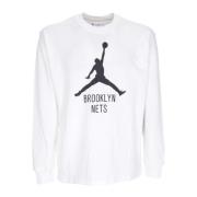 Jordan Långärmad NBA Essentials Tee White, Herr