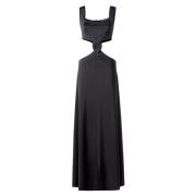 MVP wardrobe LA Gravette Long Dress Black, Dam