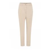 Gustav Klassiska Chino Byxor Beige Beige, Dam