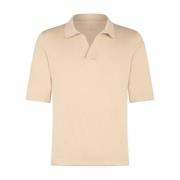 Ballantyne Ultralight Cotton Polo Shirt Beige, Herr