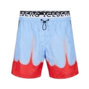 Iceberg Logo Badshorts Blue, Herr