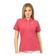 K-Way Rosa Polo Jeannine Bomull Stretch Pink, Dam