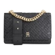 Tommy Hilfiger Stilren Crossbody Väska Black, Dam