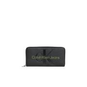 Calvin Klein RFID-blockerande PU-läderplånbok - Svart Black, Herr