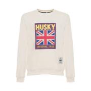 Husky Original Cedric Sweatshirt Höst/Vinter Herr Rund Hals Beige, Her...