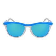 Oakley Sportig Fyrkantig Solglasögon Blue, Unisex