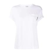 Brunello Cucinelli Vita T-shirts & Polos för kvinnor White, Dam