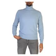 Cashmere Company 100% Cashmere Sweater Höst/Vinter Män Blue, Herr