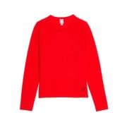 Ines De La Fressange Paris Röd Angelina Tröja - Casual Chic Red, Dam