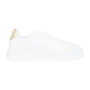 Armani Exchange Vita Sneakers med präglat logotyp White, Dam