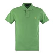 Ralph Lauren Slim Fit Pique Polo Shirt Green, Herr