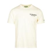 MC2 Saint Barth Klassisk Bomull T-shirt Vit White, Herr