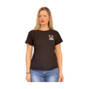 Moschino Avslappnad Bomull T-shirt Black, Dam