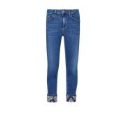 Liu Jo Denim Skinny Jeans Blommigt Tryck Blue, Dam